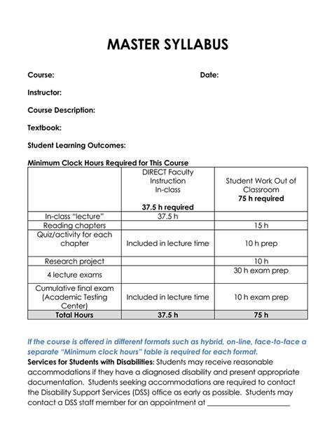 Syllabi.