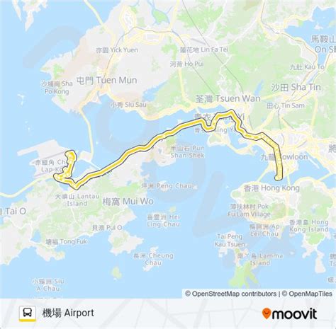 巴士N21的時間表和線路圖.